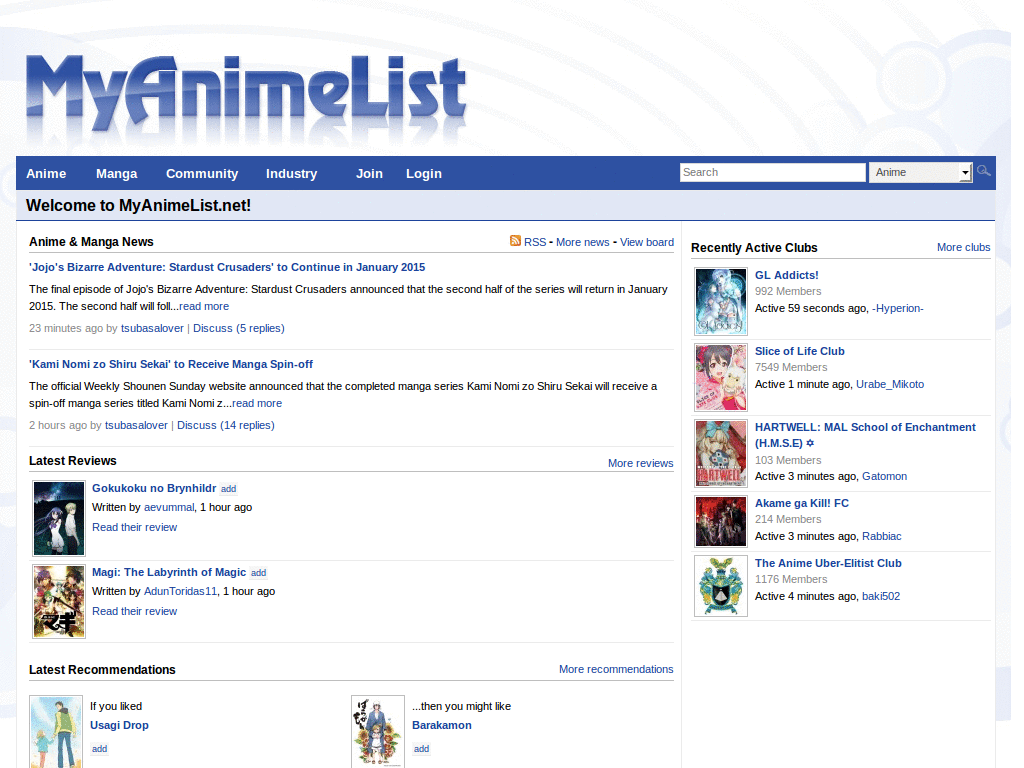 MyAnimeList.net - Ad Remover