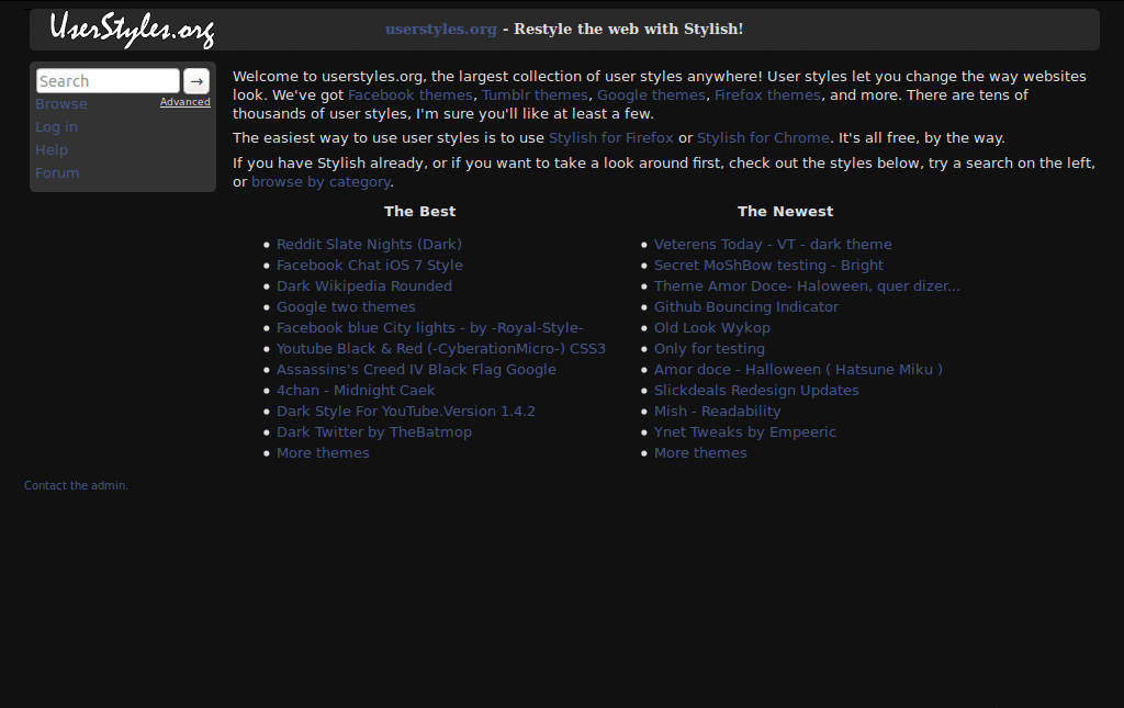 Userstyles.org - Night Theme