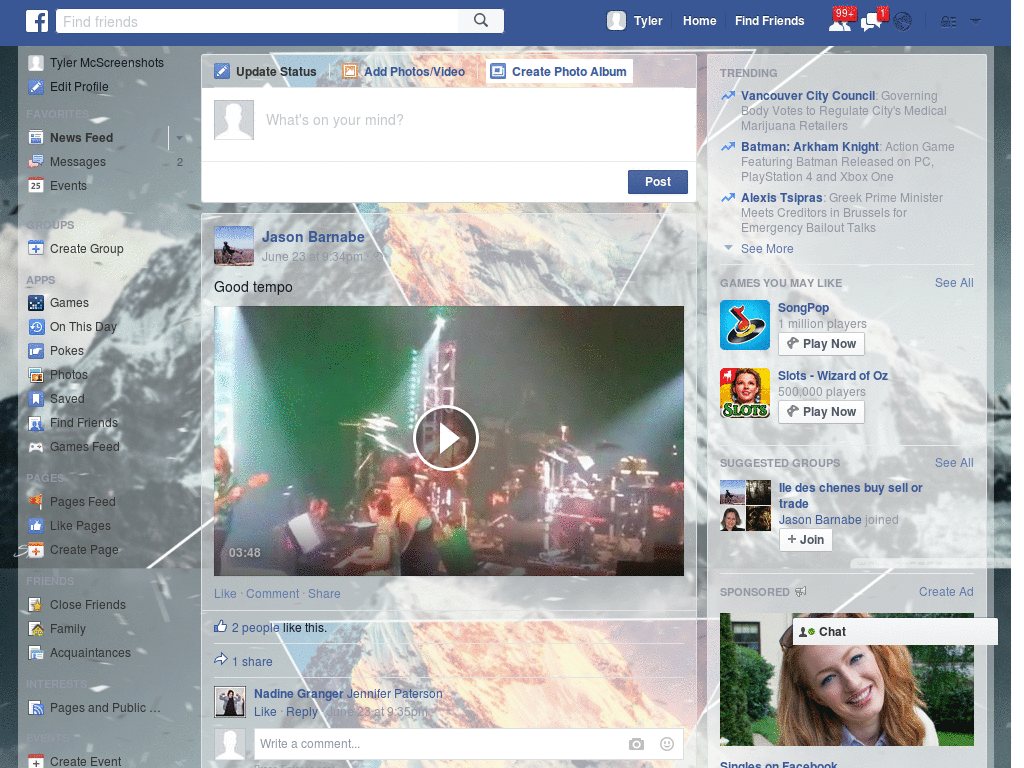 Wallpapers para Facebook - Triangulo - 12