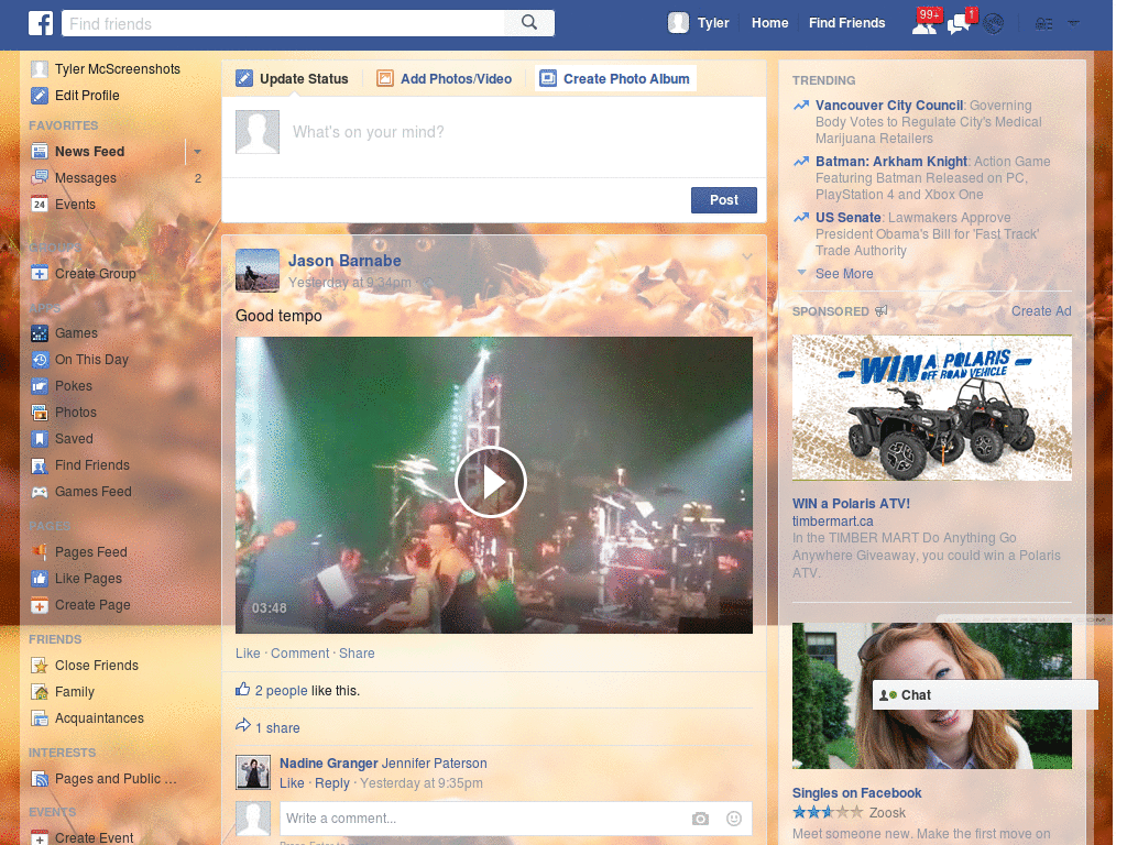 Wallpapers para Facebook - Cat black - 63