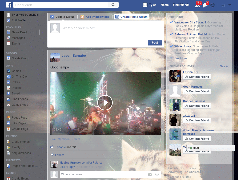 Wallpapers para Facebook - Gato - 56