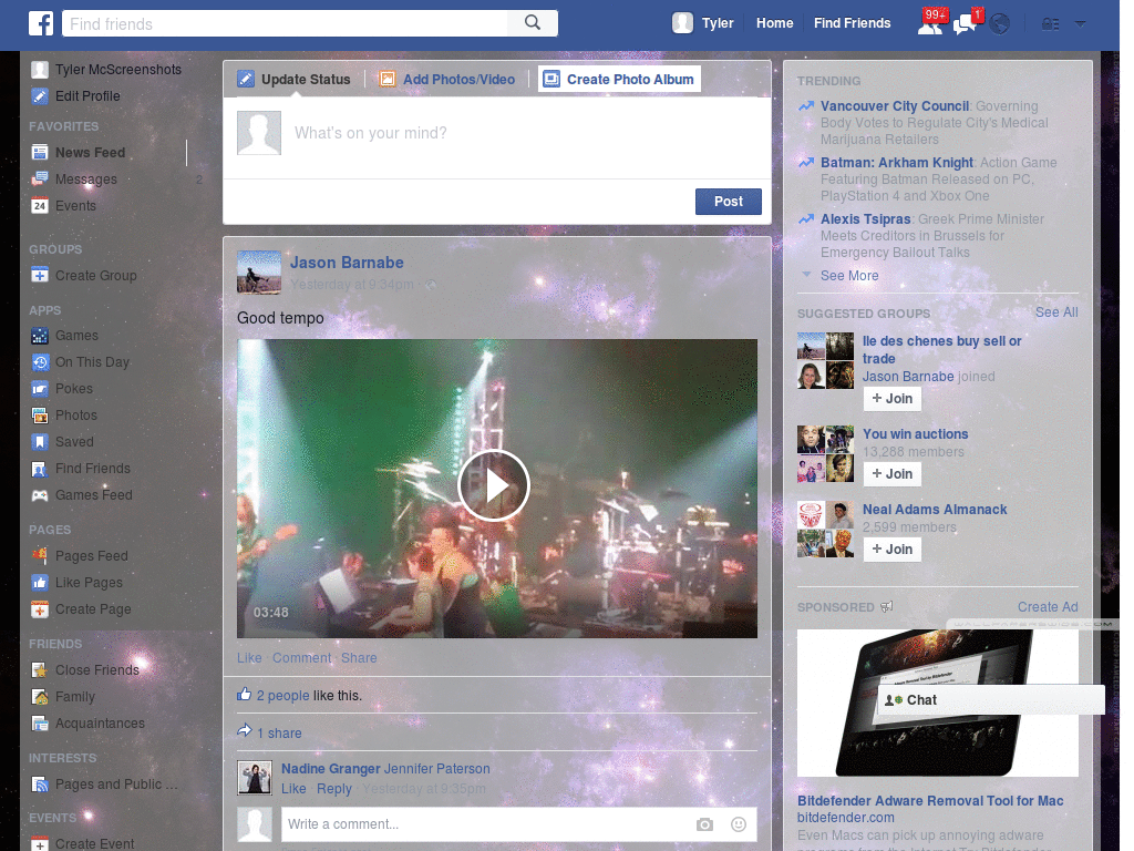 Wallpapers para Facebook - Deep Space - 3