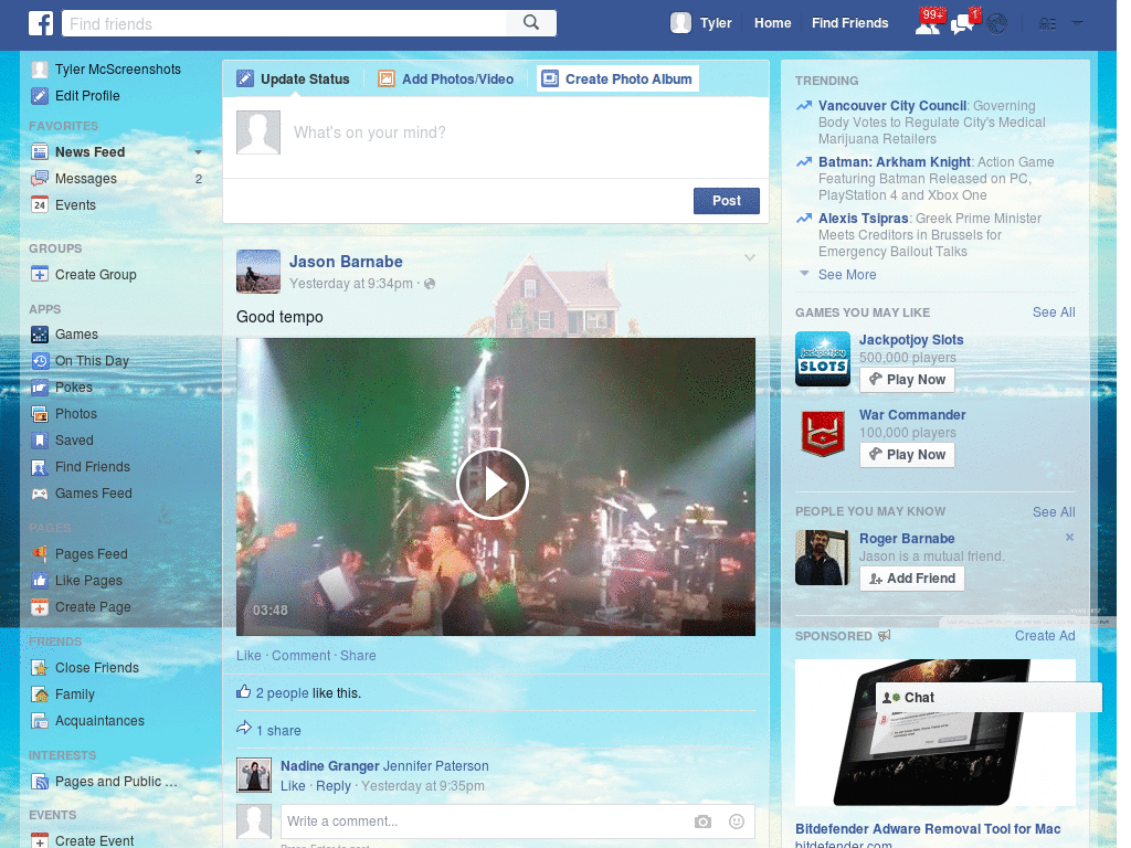 Wallpapers para Facebook - Casa Flotante - 55