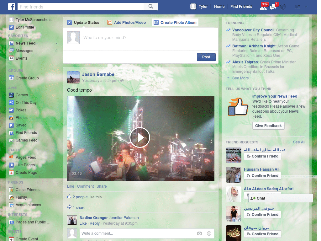 Wallpapers para Facebook - Plantas verdes - 4
