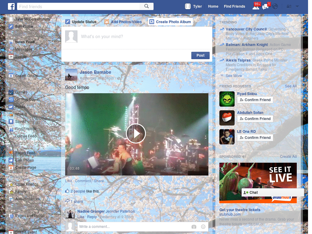 Wallpapers para Facebook - Arbol blanco - 73
