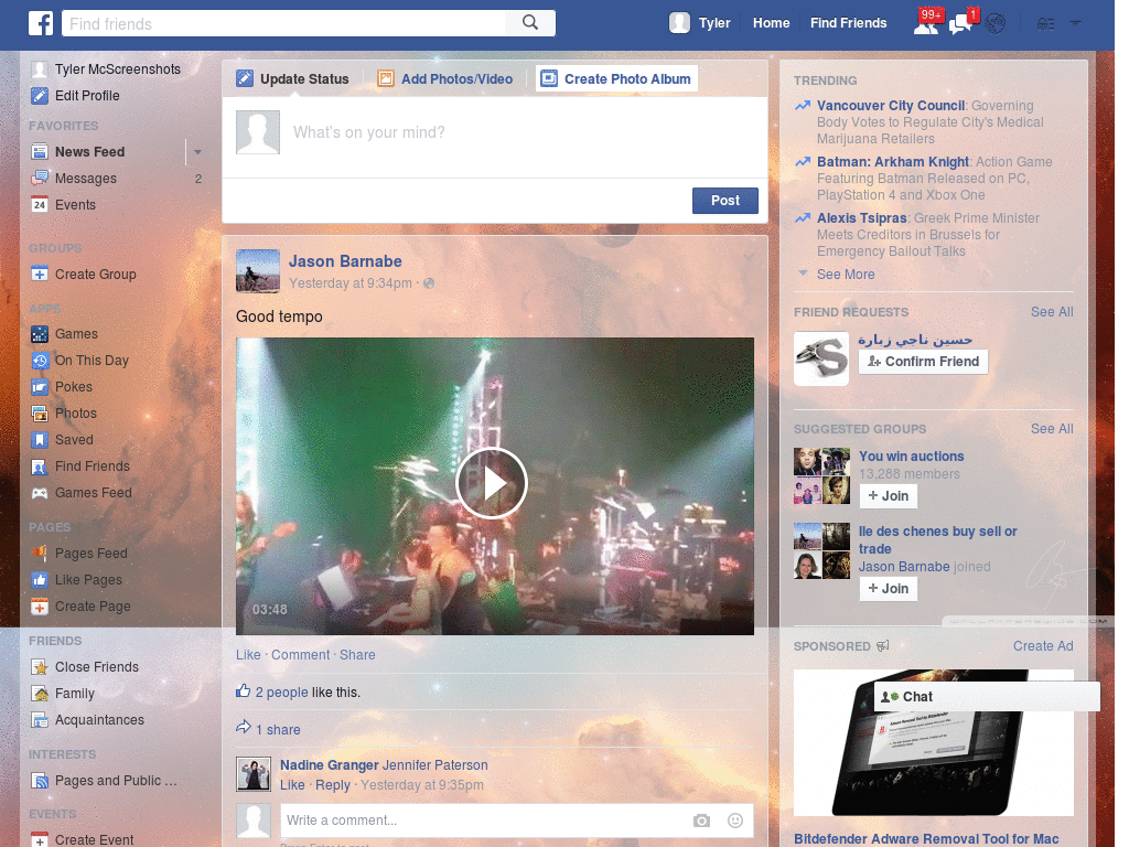Wallpapers para Facebook - Deep Space - 97
