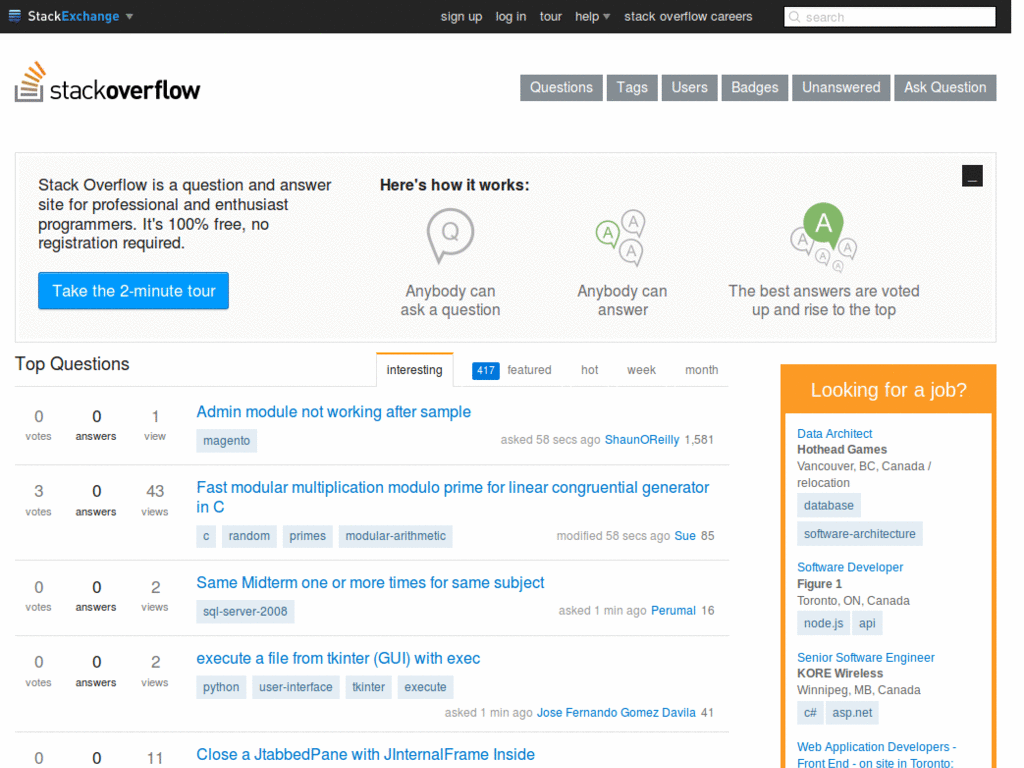 Show faded Stackoverflow answers on hover