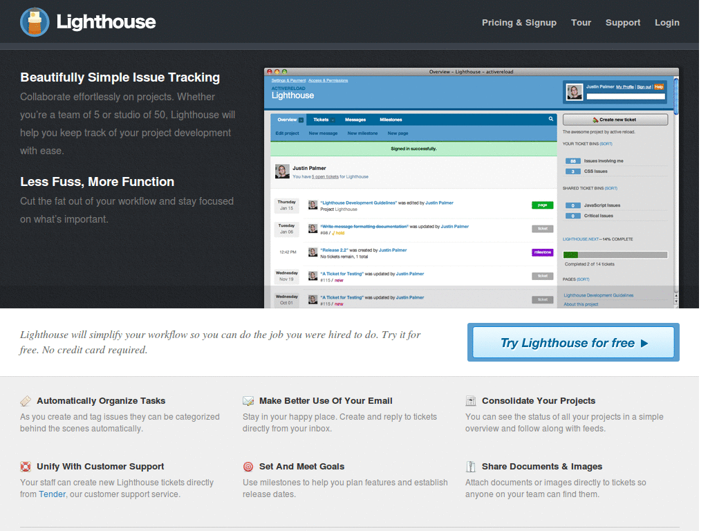 LighthouseApp Tweaks