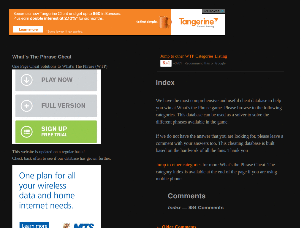 WhatsThePhrase.com - Black & Orange [PocketAppZ]