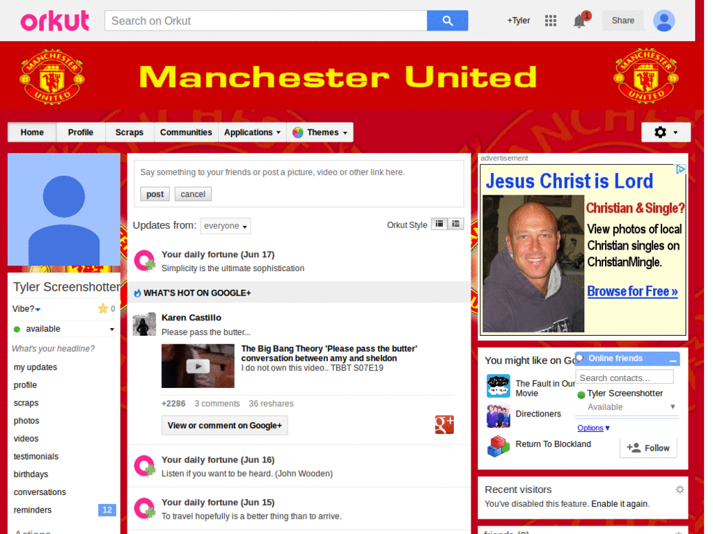 Orkut - Manchester United ( by Templah.com )