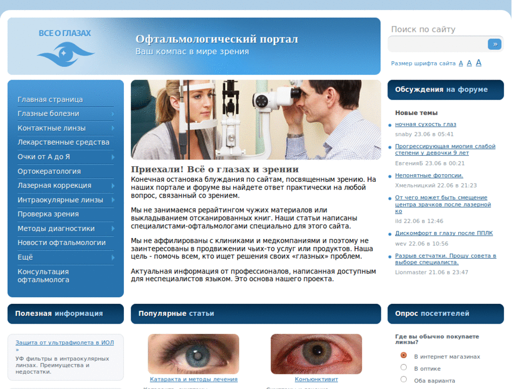 Всё о глазах