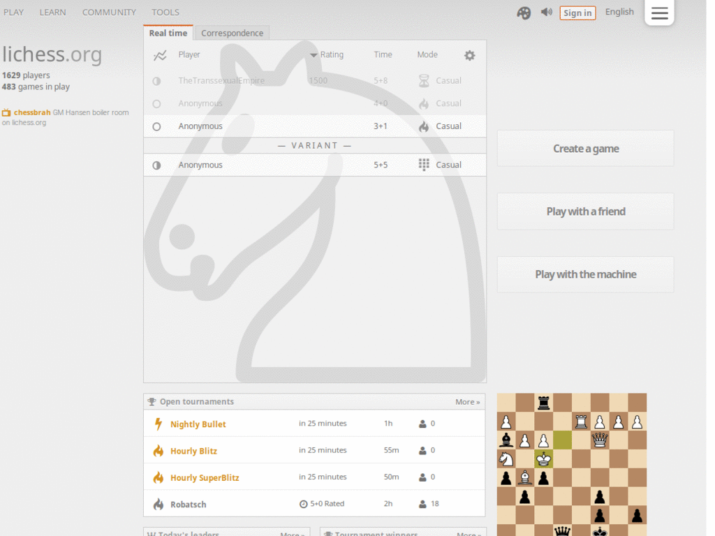 Lichess Board: CVD