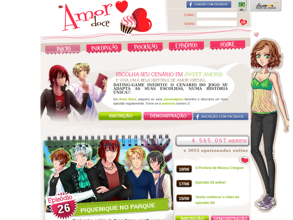 Amor Doce Theme: Sakura Snow Miku