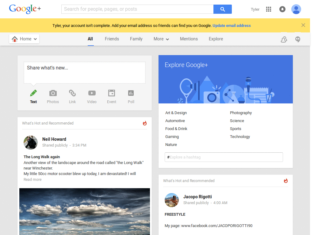 Google+ Capitalized Name