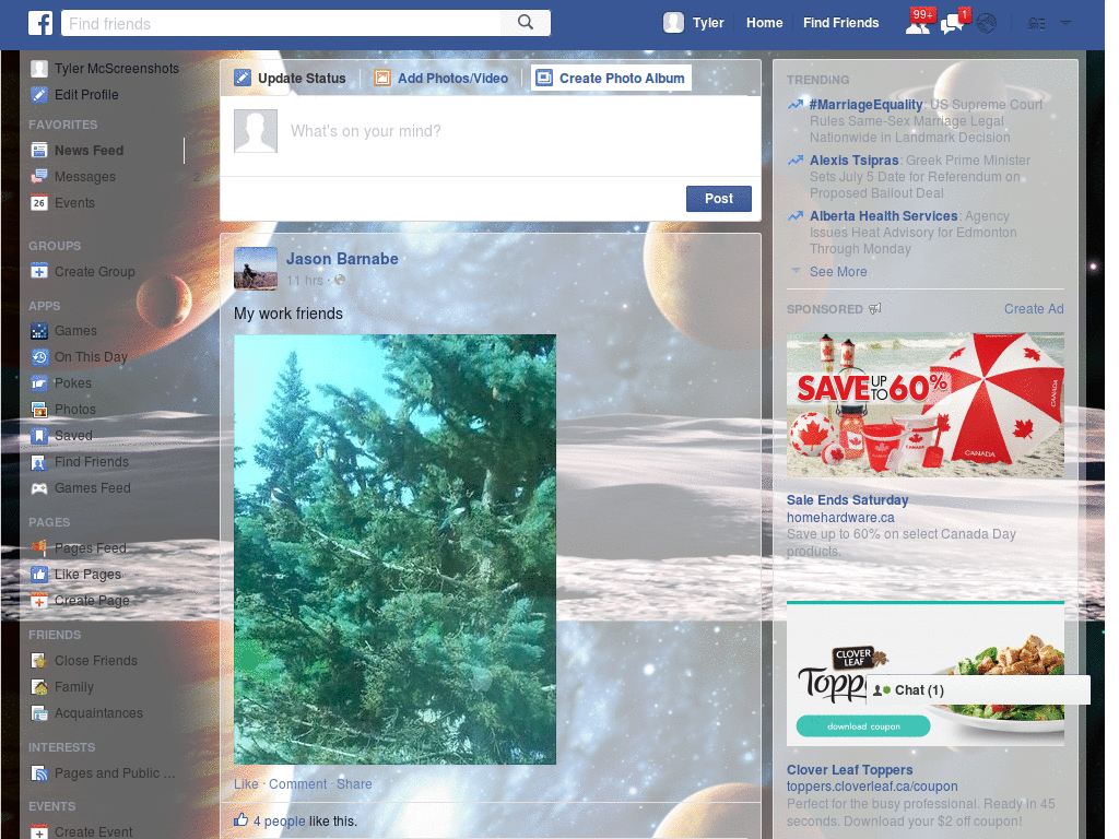Wallpapers para Facebook - Galaxy - 2