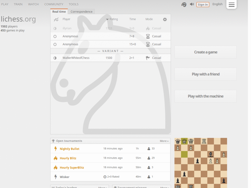 slightly updated lichess