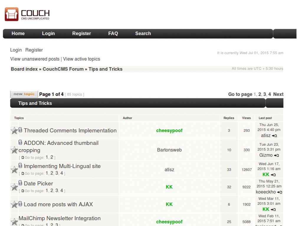 CouchCMS Forum Responsive