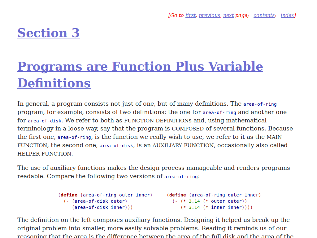 How to Design Programs