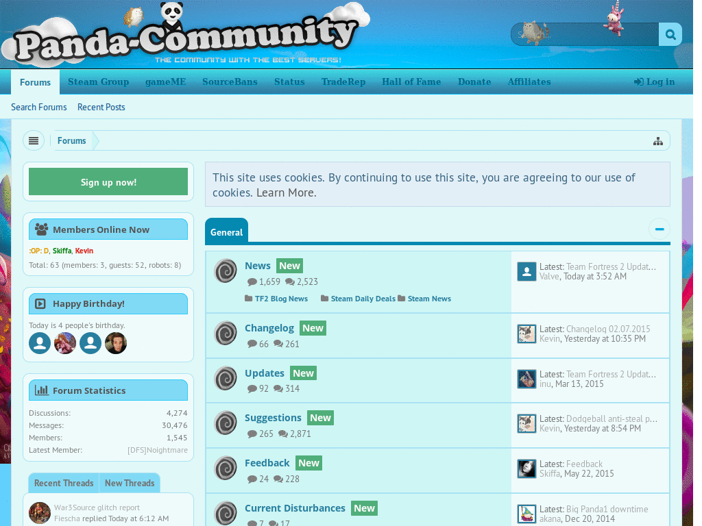 Panda-Community - pyroland theme