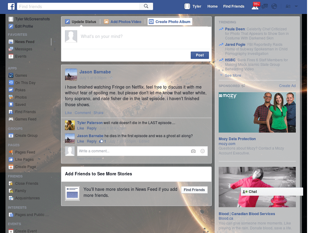 Wallpapers para Facebook - Space Seasson 11 - 22