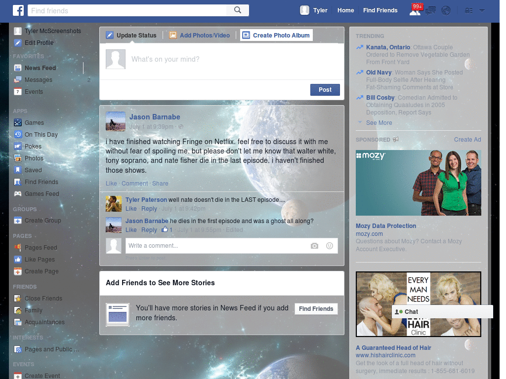 Wallpapers para Facebook - Space Seasson 49 - 52