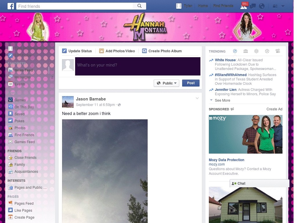 Facebook - Hannah Montana ( by Templah.com )