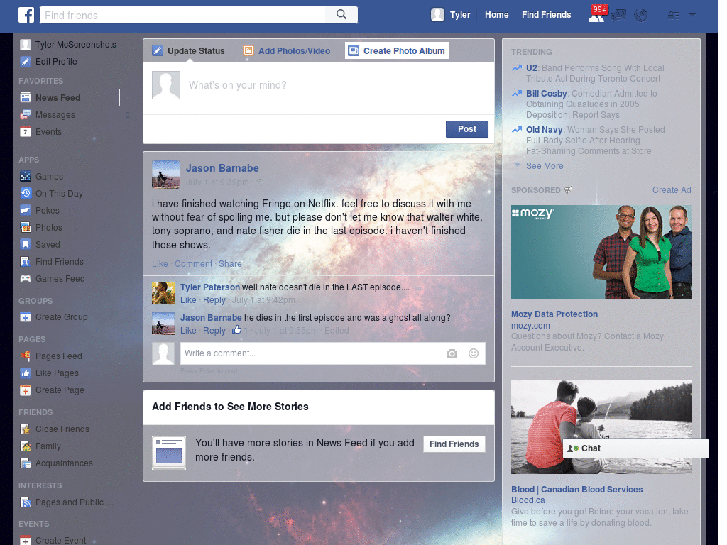 Wallpapers para Facebook - Space Seasson 84 - 87