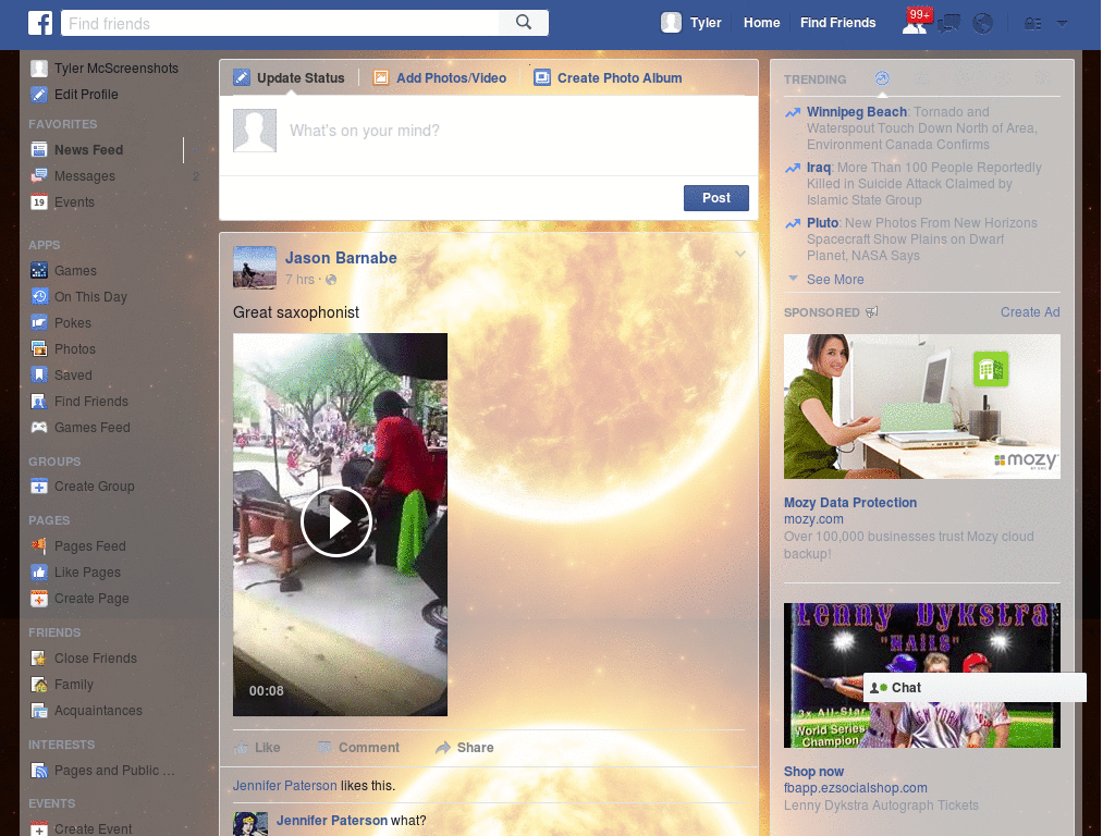 Wallpapers para Facebook - Sol centrado - 78
