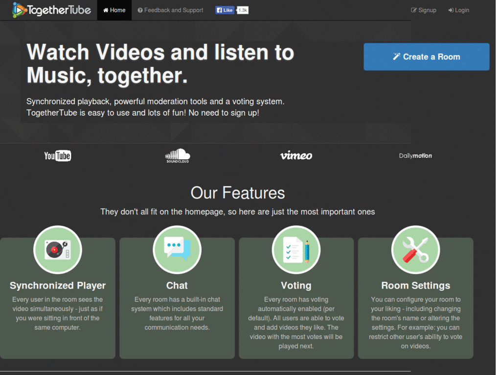 TogetherTube Dark