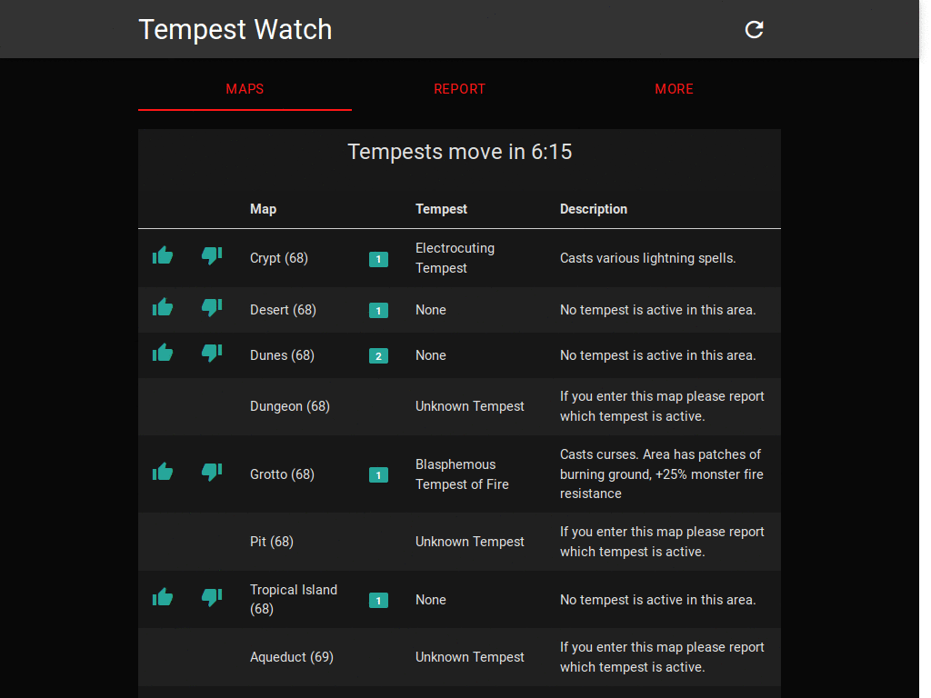 poetempest.com - Tempest Watch Dark