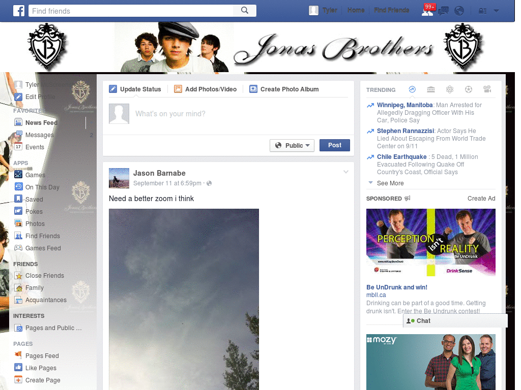 Facebook - Jonas Brothers  ( by Templah.com )