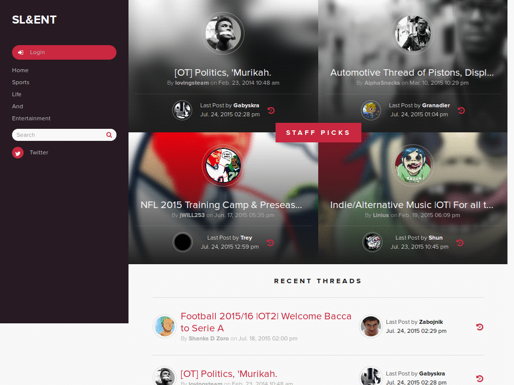 Slaent - Classic theme, white