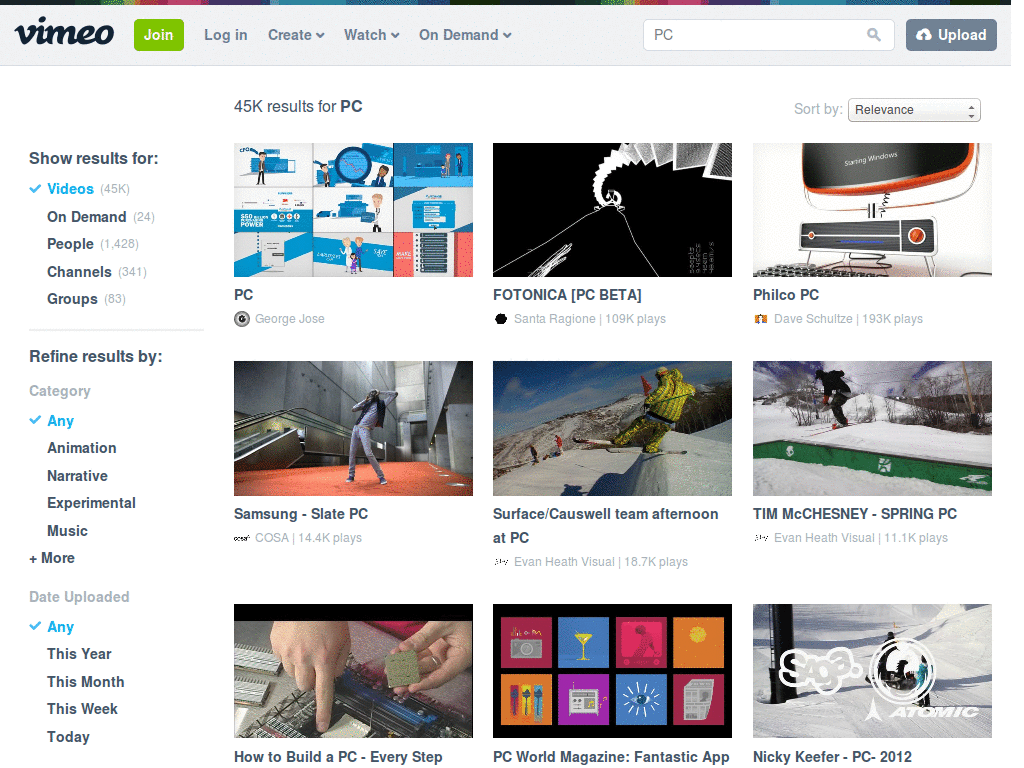 vimeo - sets linkvisited color