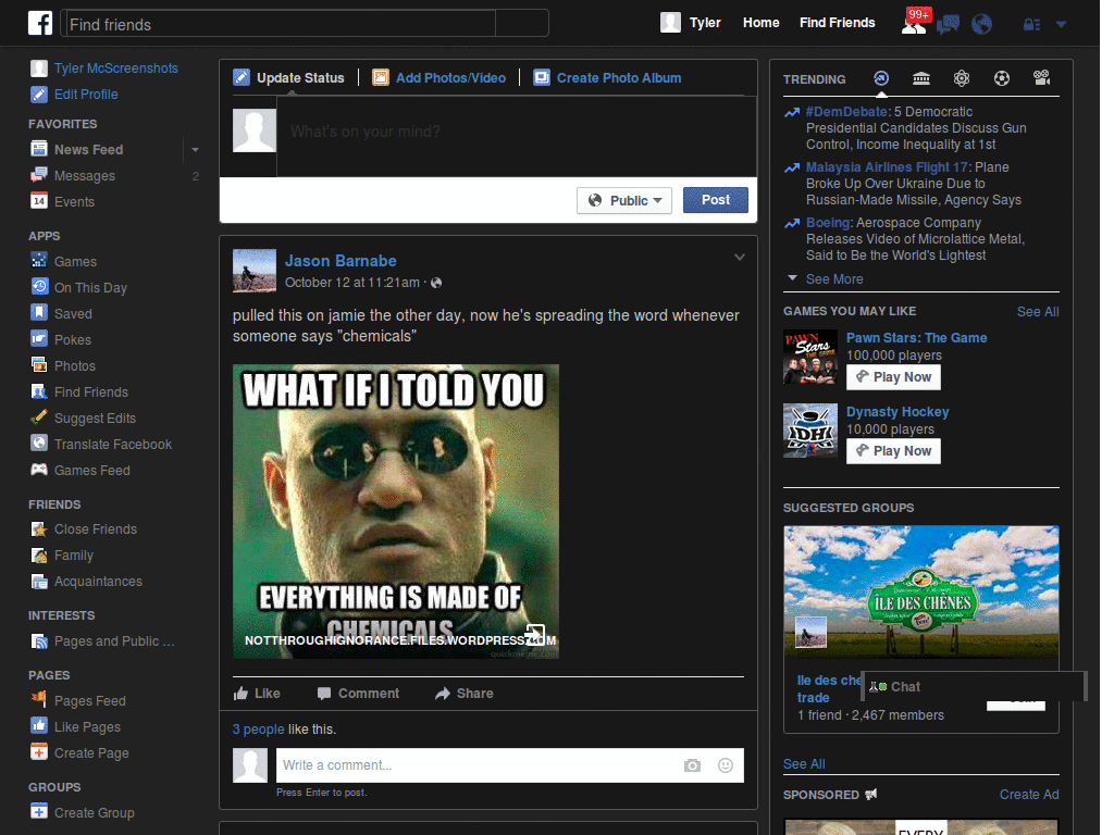 Facebook Dark StylishThemes