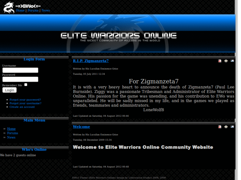 Elite Warriors Online - Remove left margin