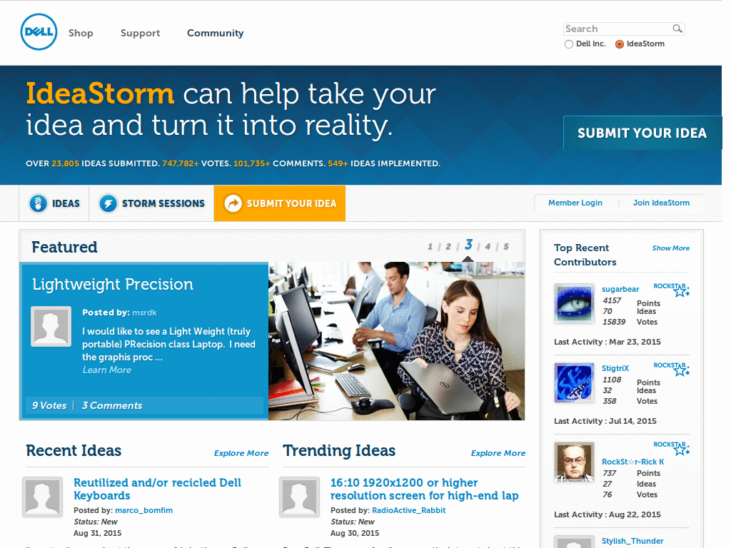 IdeaStorm Quick fix for accessibility