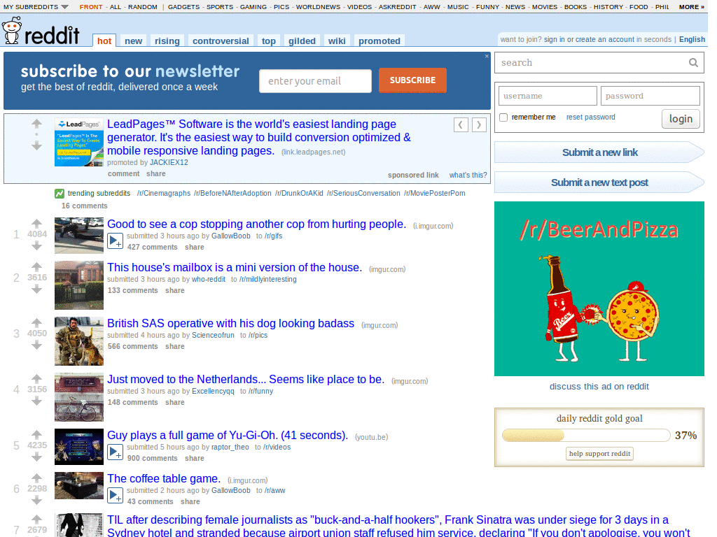 reddit: RES header margin fix
