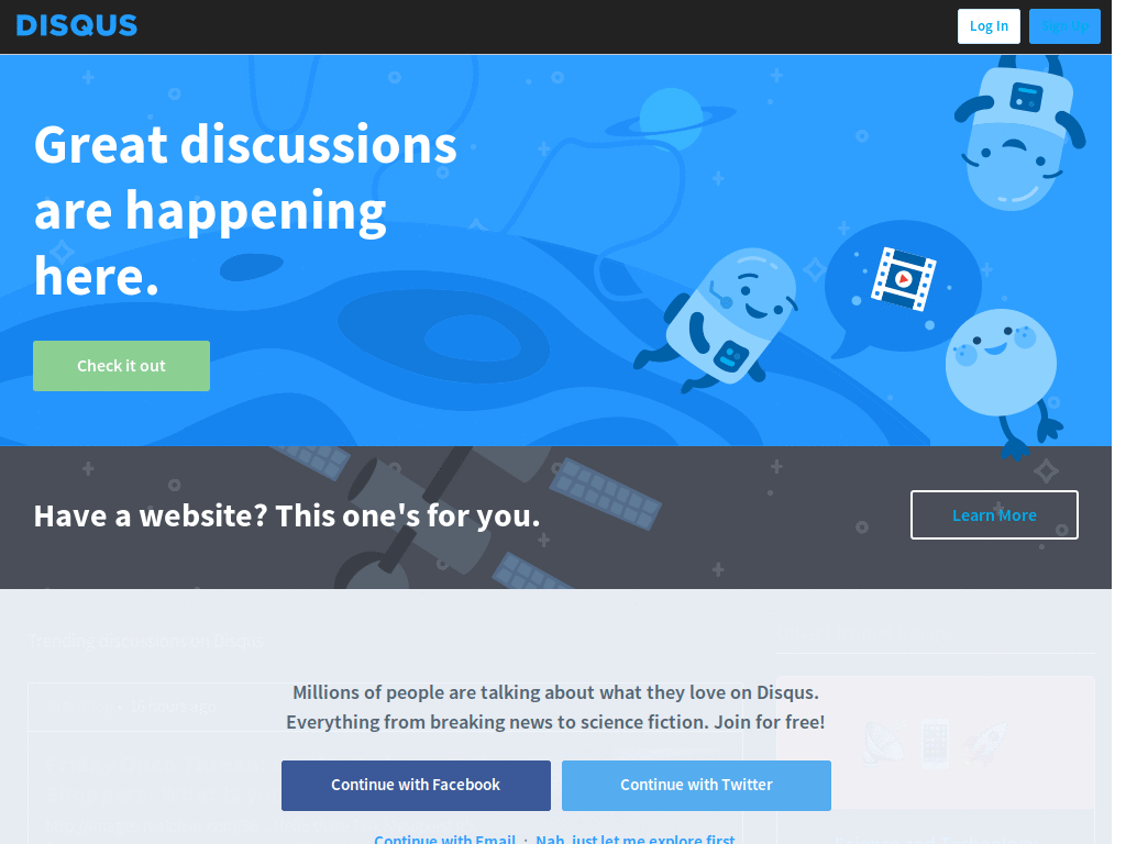Disqus: Dark (Nova)