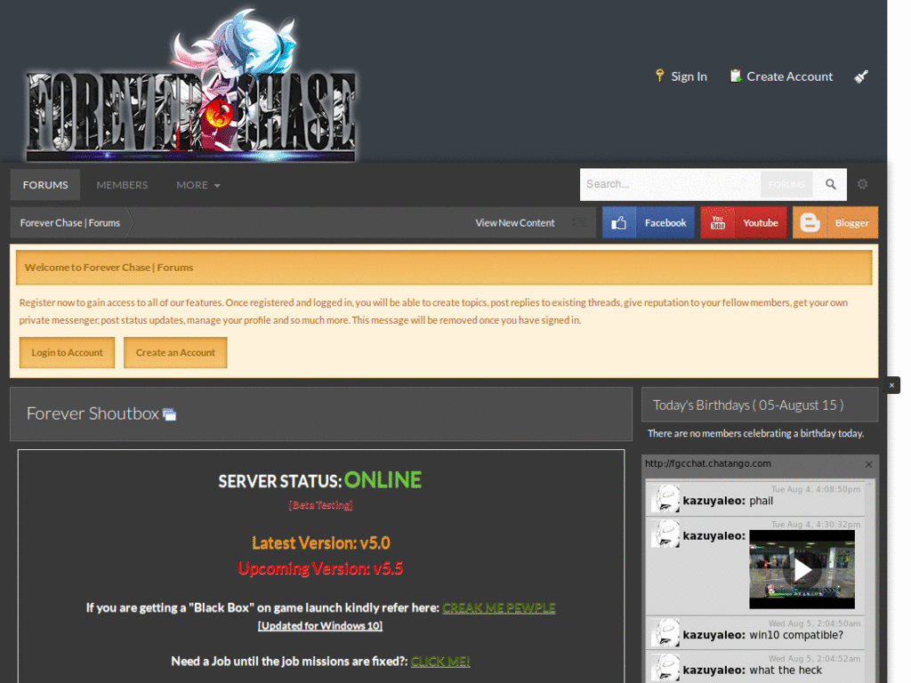 Forever Chase Forums (Dark)