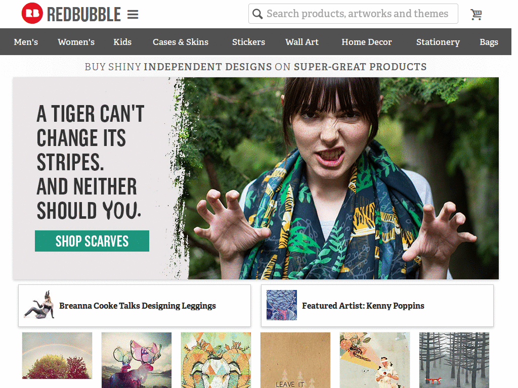 RedBubble Blue Chat Button