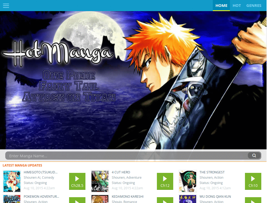 clean-up for mangahere mobile (firefox mobile)