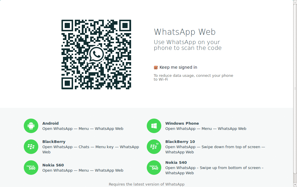 WhatsApp Web Fullscreen