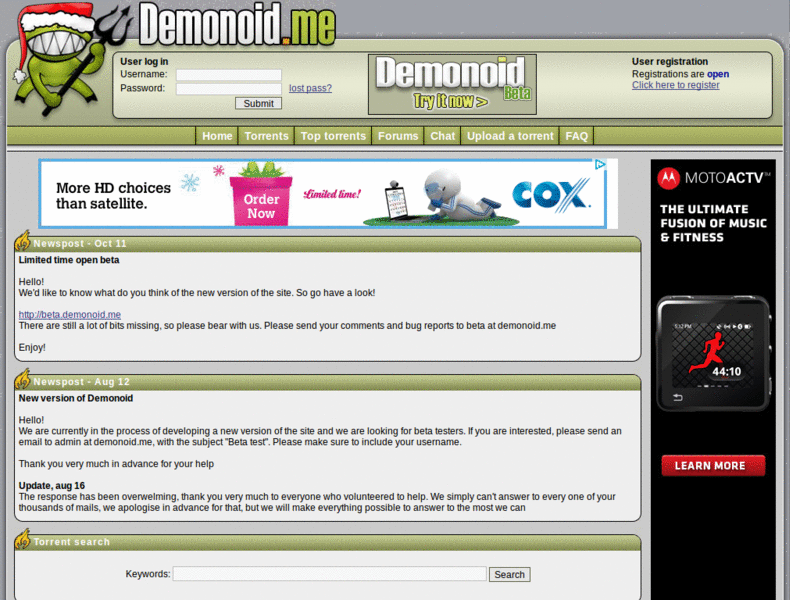 Demonoid.com Remove Ads