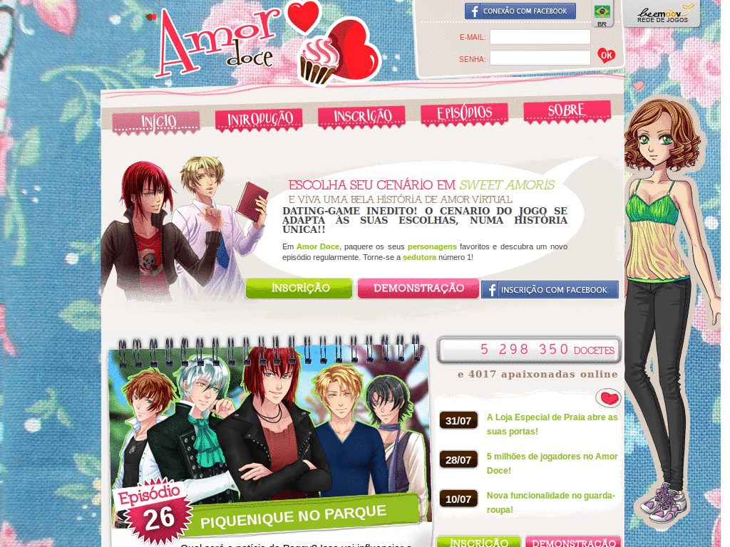 Tema Amor Doce - Flowers