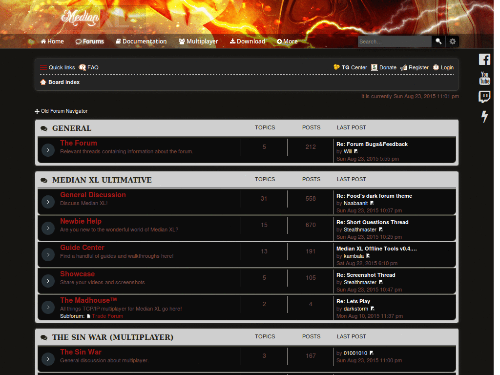 Dark MXL forum theme