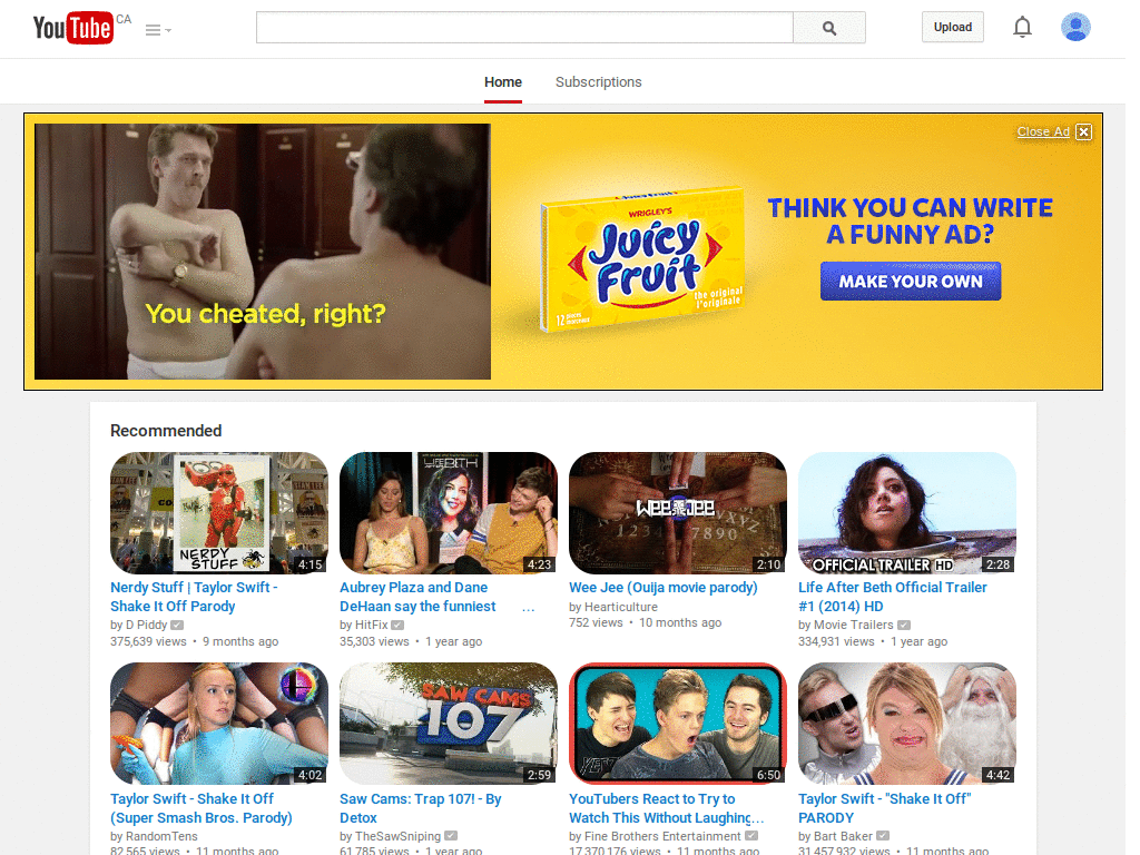 YouTube - Circled avatars