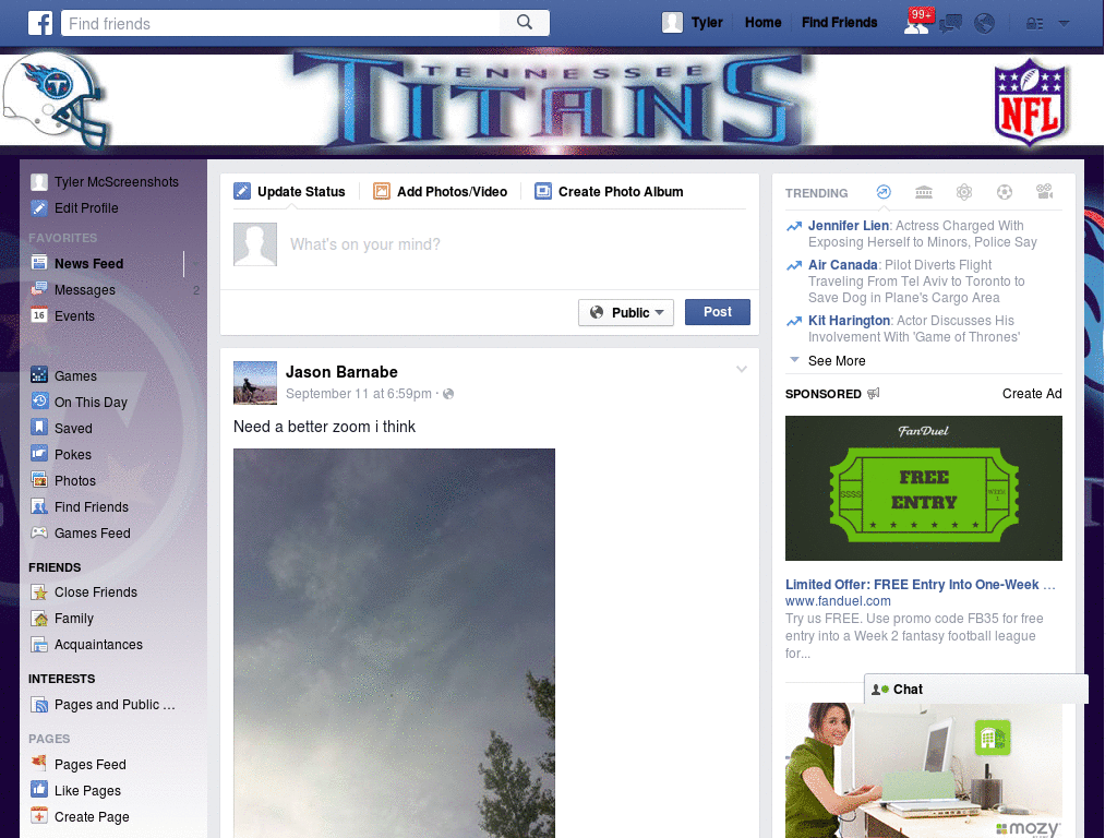 Facebook -NFL- Tennesse Titans ( by Templah.com )