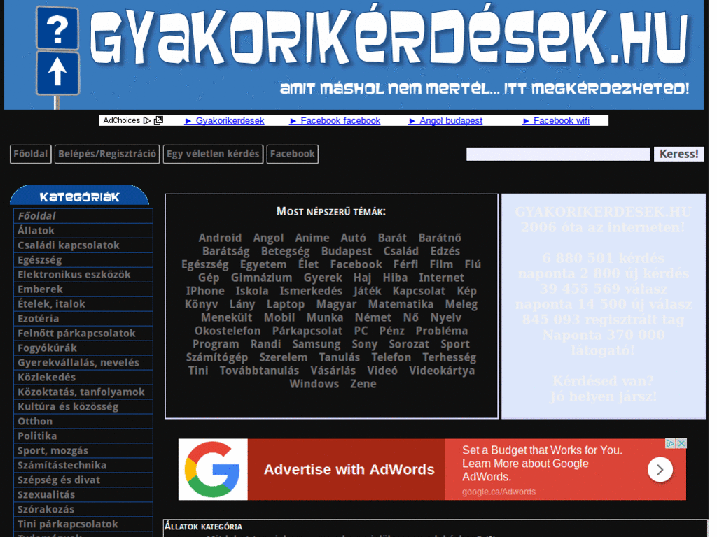 Gyakorikérdések - Classypedia