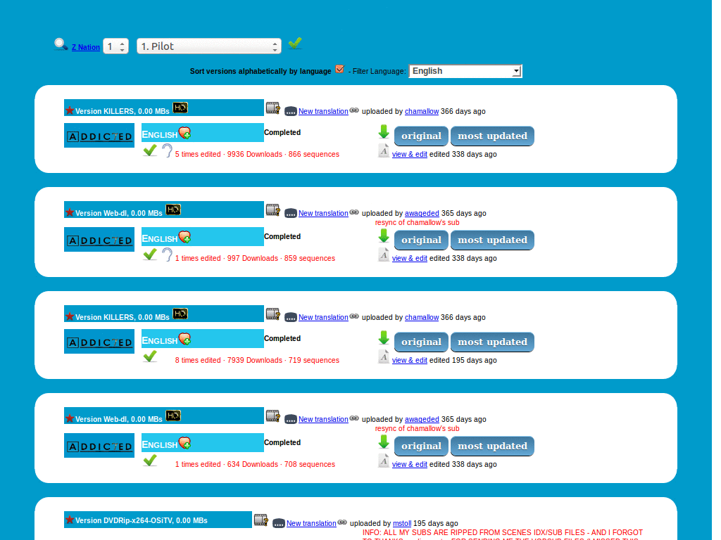 addic7ed.com by meridius