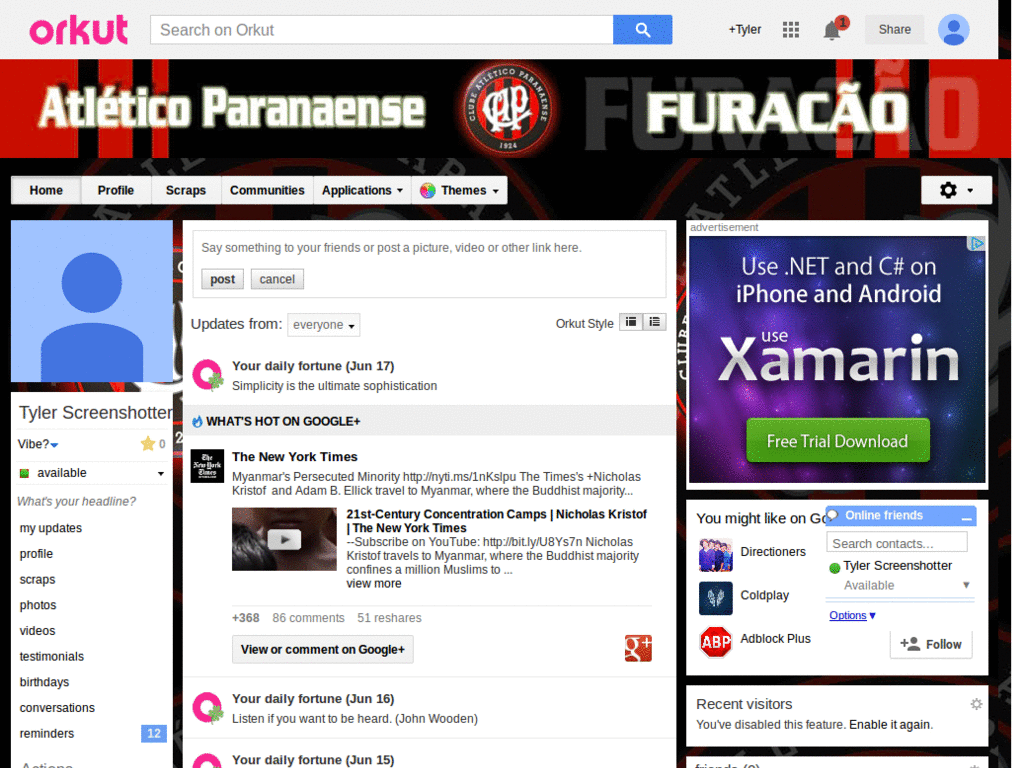 Orkut - Atlético PR ( by Templah.com )